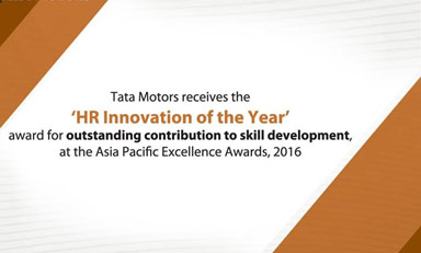 Award for skill development programme in India